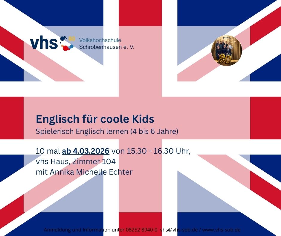 Öffnet die Seite 'Englisch für Kids'