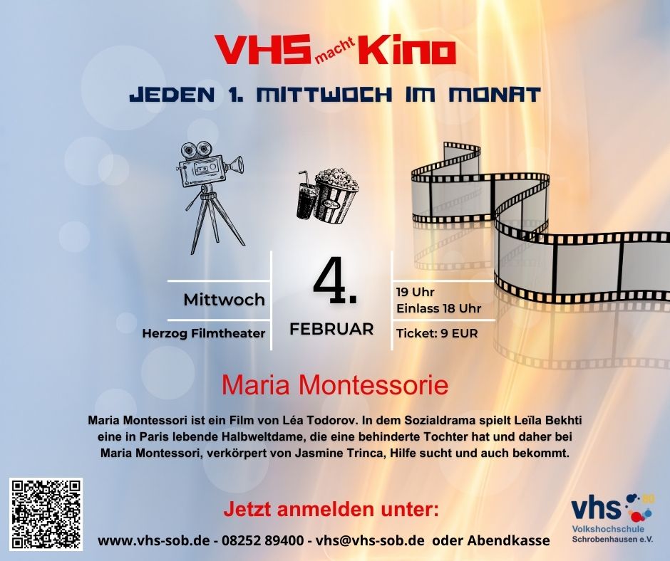 Öffnet die Seite 'Maria Montesori - Kino'
